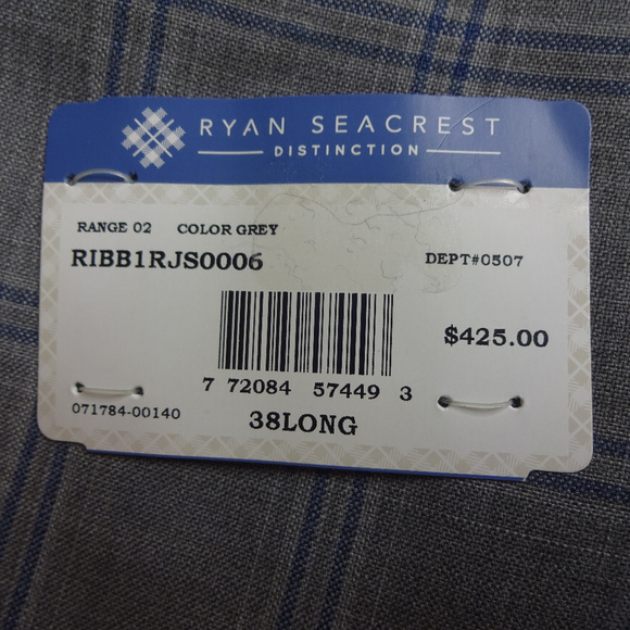 Ryan Seacrest Distinction Slim Fit 38L Jacket Wool - Picture 5 of 8